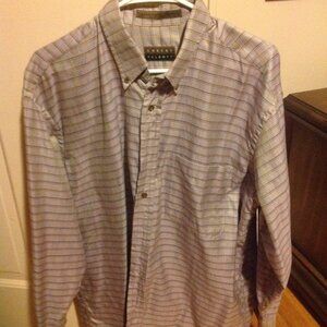 Robert Talbott Men's Large Multicolor Long Sleeve Casual Shirt - Good Condition